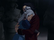 Kya and Bumi hug