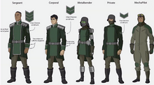 Uniformes del ejercito