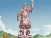 Chin's statue