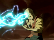 Aang leitet Blitze