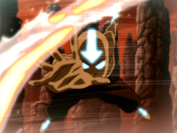 Avatar Aang charges