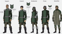 Kuvira's army uniforms