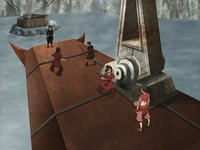 Battle atop the gondola