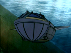 Waterbending-powered submarine