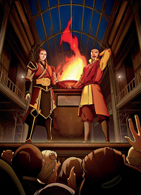 Aang and Zuko in the early days of Republic City