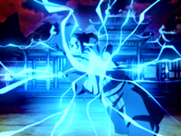 Zuko absorbs lightning