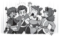 Adaki volunteers his friends