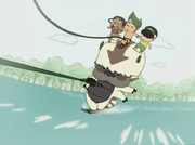 Appa auf Wasserskiern