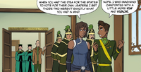 Korra and Wu discuss candidates Ling and Bak