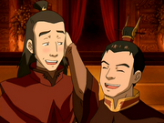 Roku y Sozin en su cumpleaños