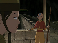 Suki and Aang