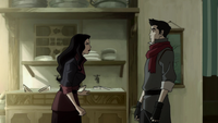 Asami confronting Mako