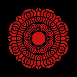 Het logo van de Rode Lotus, een rode lotus bloem.
