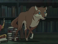 An earth-bending scroll wolf spotted by .