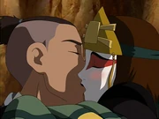A full expression of Sokka's and Suki's love.