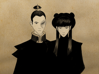 Mai and Zuko painting