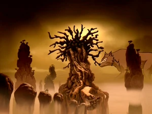 Gigantische Wolf, bij Kohs Rijk in de Geestenwereld