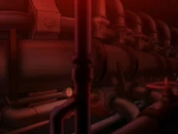 Многочисленные трубы внутри бура. («Бур»)