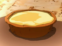 This egg custard tart was smuggled through the  by the  tribe.