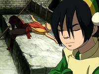 Toph annoyed