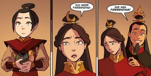Ursa and Ozai react to Azula's first firebending