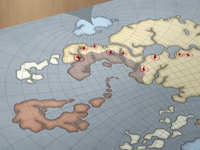 The territory under the control of the United Republic is indicated in gray.