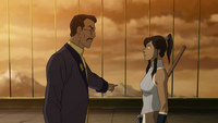 Raiko evicting Korra