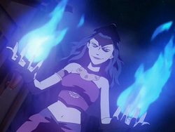 Azula's blue flames