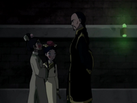 Toph, Katara, and Long Feng