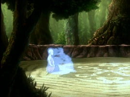 Aang summons a spirit
