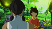 Korra and Jinora meditating