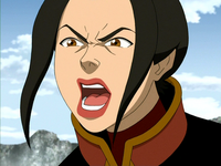 Angry Azula yells