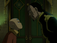 Aang and Long Feng