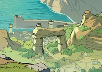 Daxia Harbor in the ,  by a small bay.