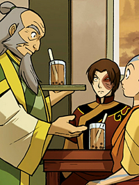 Iroh serving tapioca