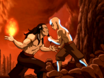 avatar the last airbender aang vs firelord ozai