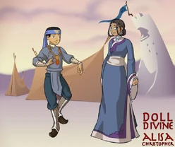Young Katara and Aang