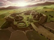 Aang construye el nuevo zoo de Ba Sing Se.