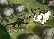 Abreise aus dem Lager