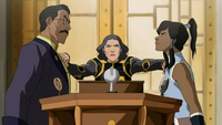 Lin separates Korra and Raiko