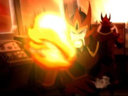 Airship captain firebends