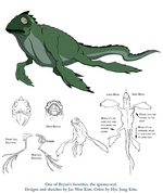 Iguana seal concept art