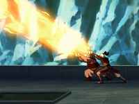 Zuko and Iroh attack