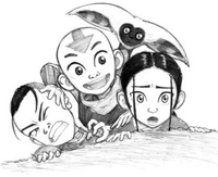 Team Avatar early development concept art