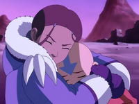 Katara comforts Aang