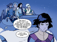 Opal, Suyin, Toph, Korra, and Asami on Juicy