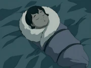 Baby Tanaraq was born with sepsis.