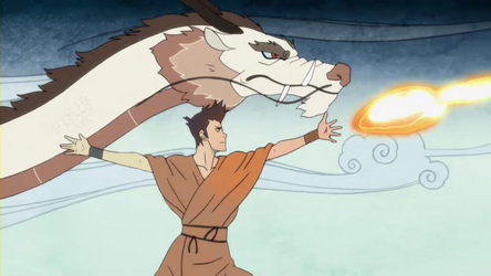 zuko and aang dragon dance