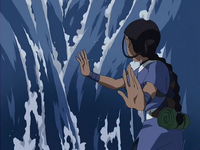 Katara separates the waters