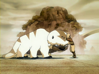 Aang conoce a Appa